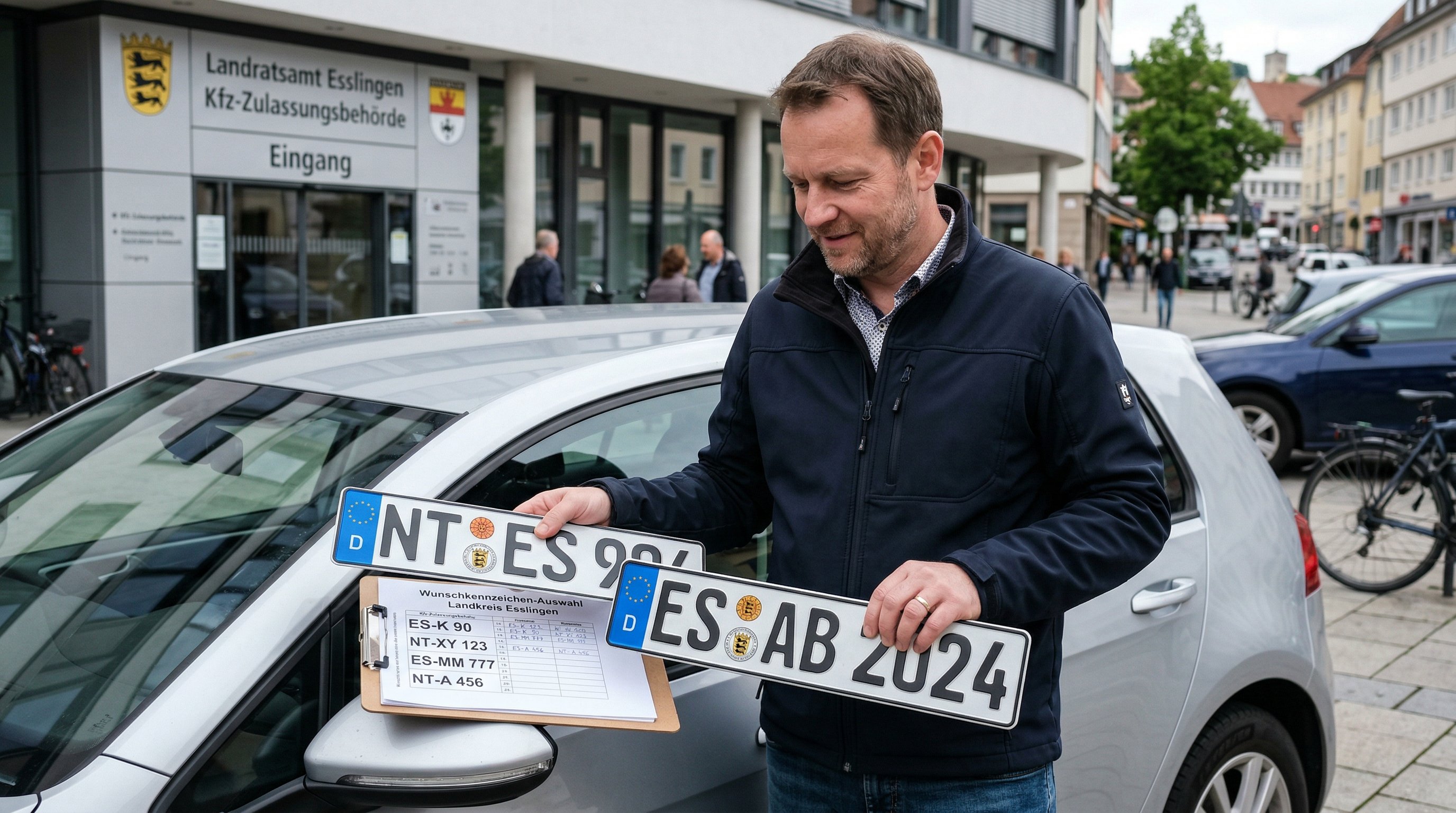 Wunschkennzeichen Esslingen am Neckar